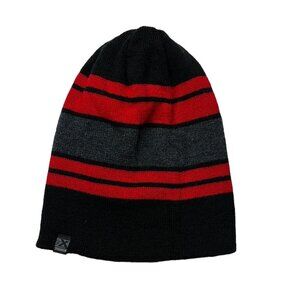 ZeroXposur Beanie Designed Knitted black and red skully